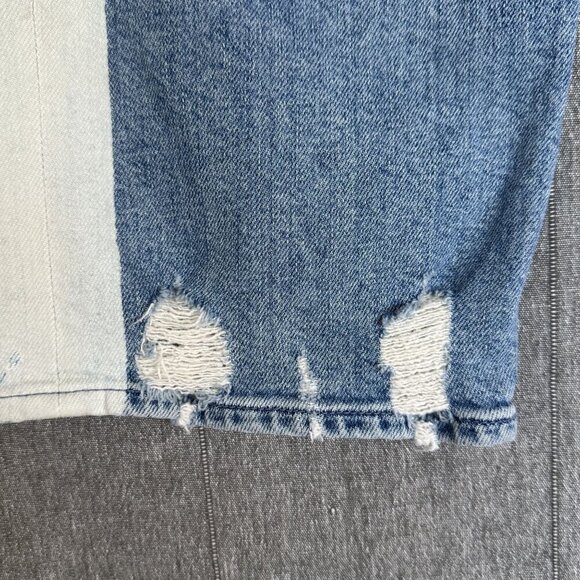 Mother Superior The Trasher 100% Cotton Button Fly Loose Fit Crop Jeans Size 27 - Picture 6 of 16